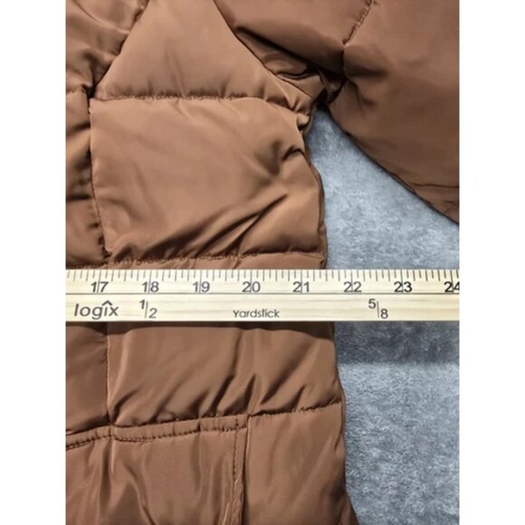 Nikki Jones Montreal Puffer Winter Jacket Womens LG Bronze Polyester K4975RF-355 - Picture 5 of 16